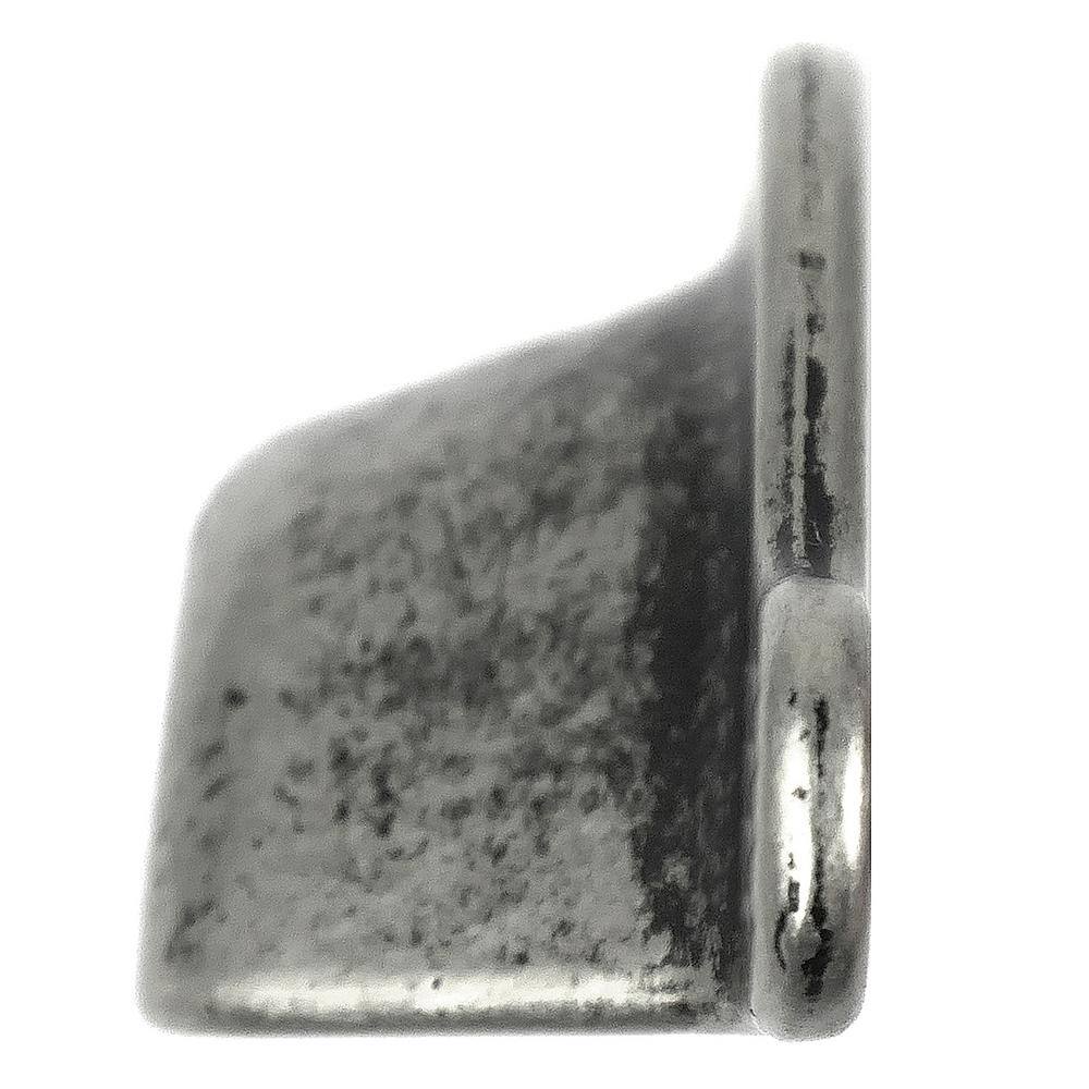 Distressed Pewter 5" Zinc Cup Pull with Mounting Hardware