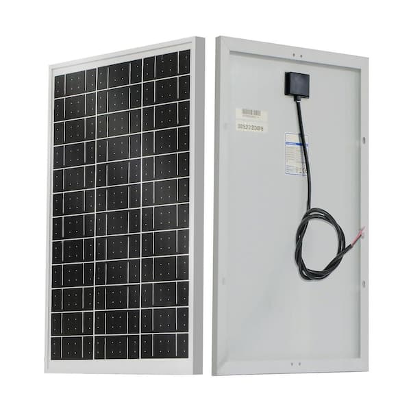25-Watt Monocrystalline Solar Panel 18V Waterproof for Charging 12V Battery of RV Boat Trailer ATV Car