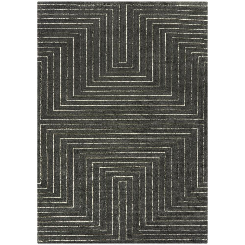 BALTA Carmody Charcoal 4 ft. x 6 ft. Modern Stripe Area Rug 3121967 ...