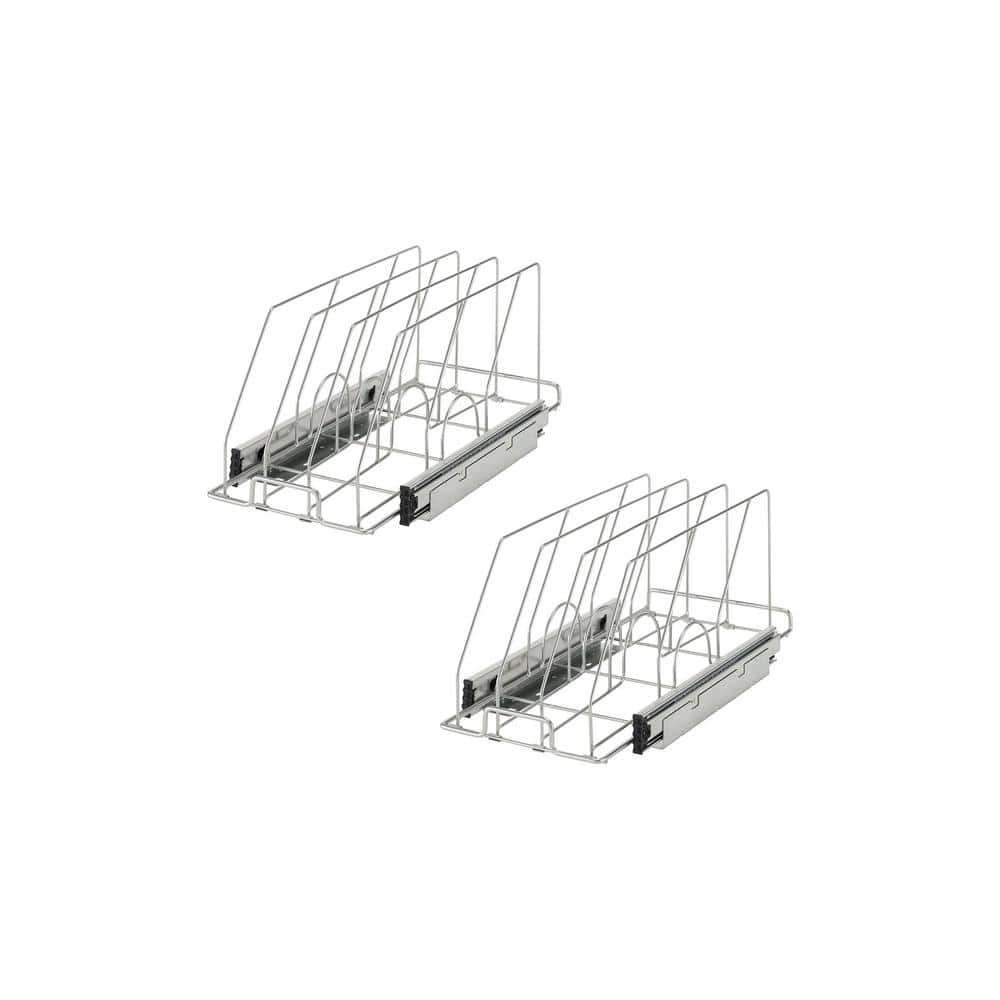 TRINITY Sliding Bakeware Organizer in Chrome 2-Pack