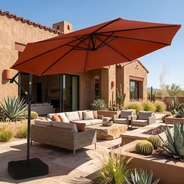 home zone living 10ft offset cantilever patio umbrella 10 ft Outdoor Umbrella Cover and store at night or during extreme weather conditions to extend service life of your new umbrella. Ainfox Outdoor 10ft Solar Cantilever