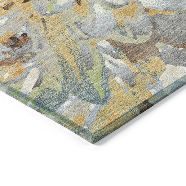 Chantille Machine Washable Indoor/Outdoor Abstract ACN2340 Wheat 5 ft. x 7 ft. 6 in. Area Rug