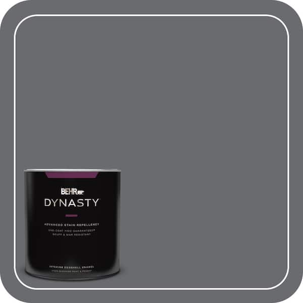 BEHR DYNASTY 1 qt. Home Decorators Collection #HDC-CL-04G Liberty Bell Gray Eggshell Enamel Interior Stain-Blocking Paint & Primer