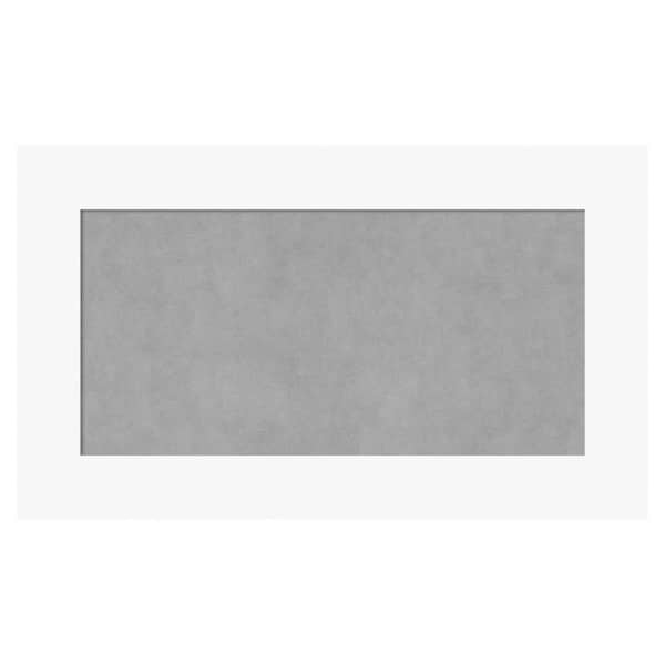 Amanti Art Basic White 29 in. x 17 in. Framed Magnetic Board