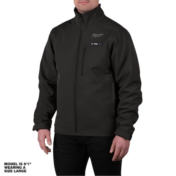 Milwaukee Men's 2X-Large M12 12V Lithium-Ion Cordless TOUGHSHELL Black Heated Jacket (Jacket and Charger/Power Source Only)