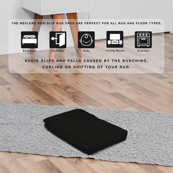Bergen Premium Dual Surface Non-Slip Cushioning Rug Pad (0.30'') Symple Stuff Rug Pad Size: Square 12