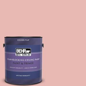 1 gal. #MQ4-04 Noble Blush Ceiling Flat Interior Paint with Primer