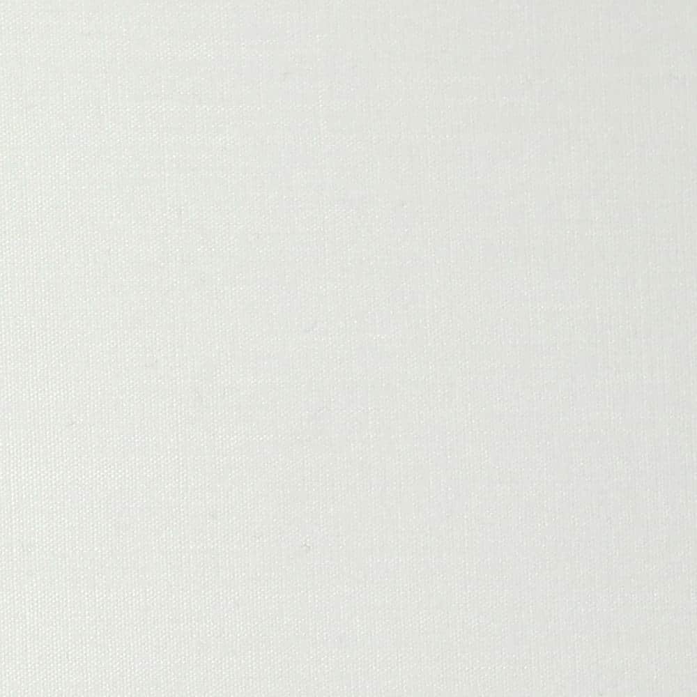 Sleek 25" Silver Metal Table Lamp with White Cotton Shade