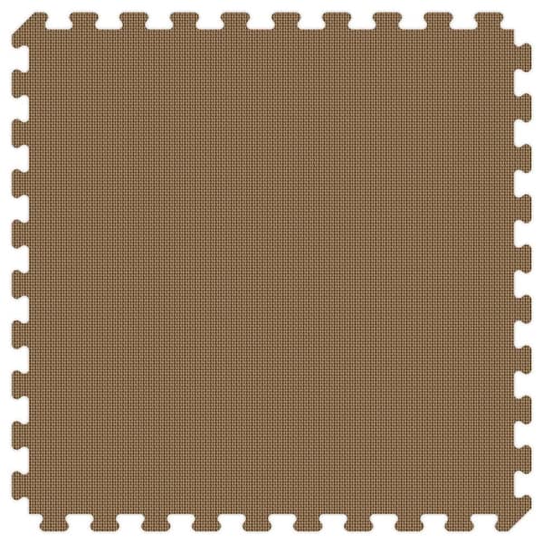 Groovy Mats Brown and Tan Reversible 24 in. x 24 in. Thick Comfortable Mat (100 sq.ft. / Case)
