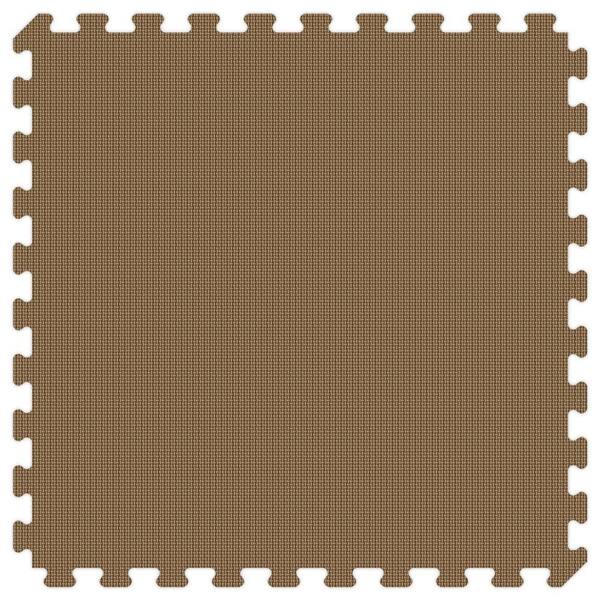 Groovy Mats Brown and Tan Reversible Thick Comfortable Mats - Small Sample Piece