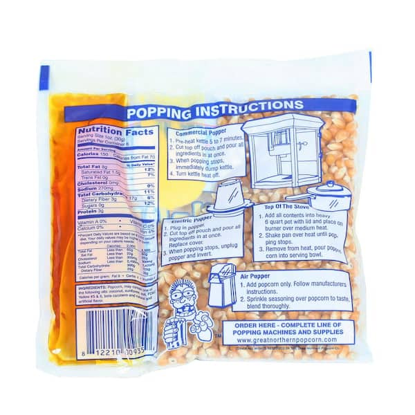 Great Northern Popcorn Portion 12-oz Popcorn Packs (Case of 24)