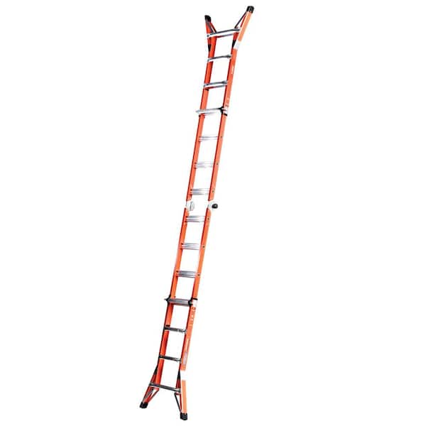 Werner 12 ft. Fiberglass Step Ladder (16 ft. Reach Height) with 300 lb.  Load Capacity Type IA Duty Rating NXT1A12 - The Home Depot