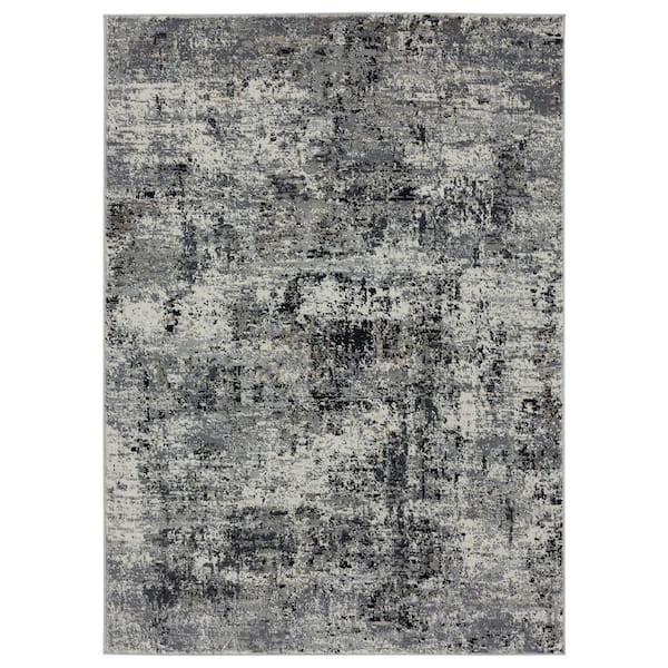 United Weavers Eternity Elixir Charcoal 7 ft. 10 in. x 7 ft. 10 in. Round Area Rug