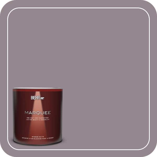 BEHR MARQUEE 1 qt. #MQ1-32 Cinema Screen One-Coat Hide Matte Interior Paint & Primer