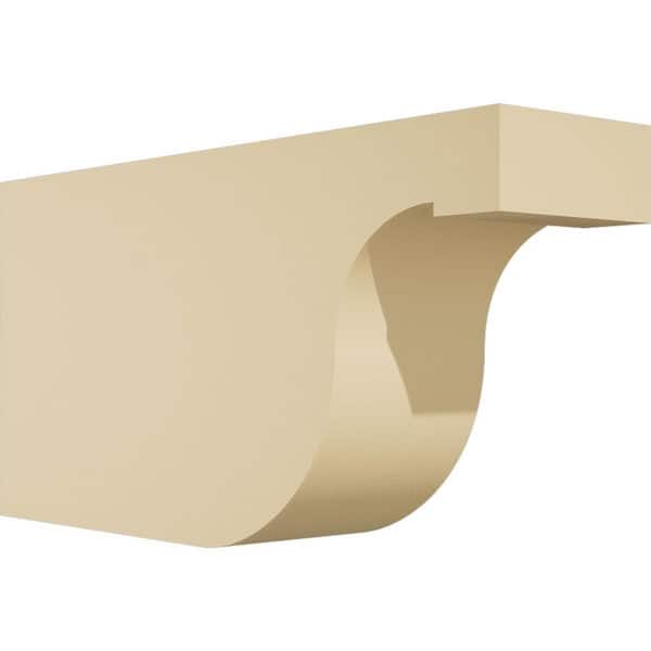 Ekena Millwork Standard Del Monte 3 in. W x 6 in. H x 12 in. D Signature Urethane Rafter Tail Outlooker