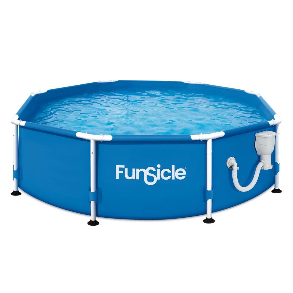 Funsicle 8 x30  Outdoor Activity Round Frame Above Ground Swimming Pool Set