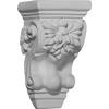Ekena Millwork 3-5/8 In. X 2-1/2 In. X 6-1/8 In. Primed Polyurethane Small Scroll Corbel Cor03x02x06sc