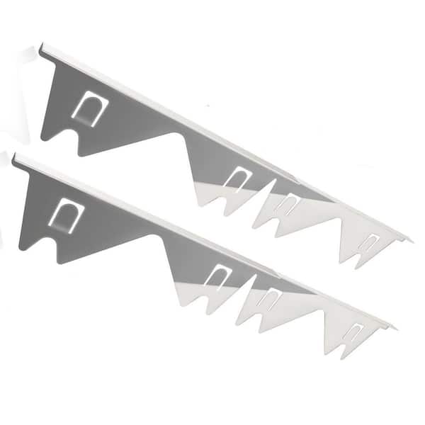 2 Pack Stove Gap Covers Stainless Steel, Easy Retractable Length 13.8 in. to 27.5 in. Heat Resistant Guard, Silver