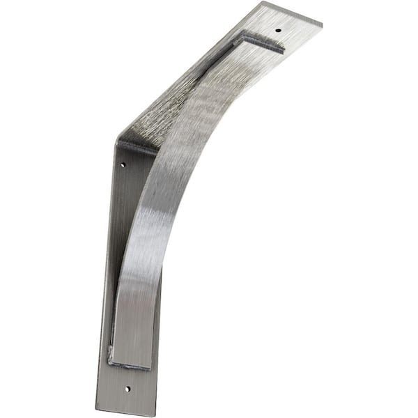 Ekena Millwork 3 in. x 14 in. x 14 in. Unfinished Morris Steel Bracket