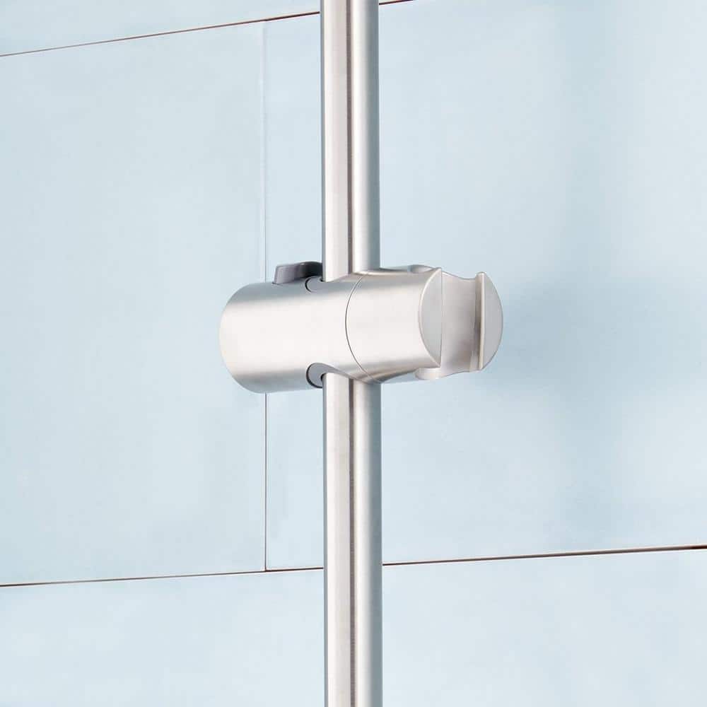 Brushed Nickel Wall Mounted Adjustable Shower System