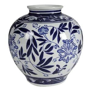 Aline Gloss Blue and White Vase