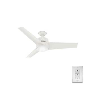Havoc 54 in. LED Outdoor Fresh White Ceiling Fan with Light Kit and Wall Control Included