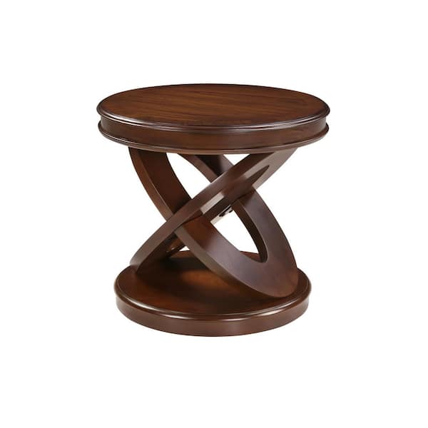 1-Piece 22 in. W x 22 in. D x 20 in. H Walnut Solid Wood and MDF
