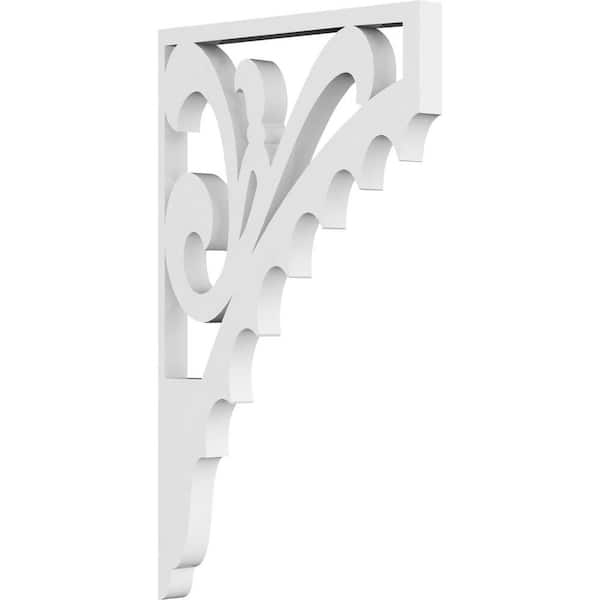 Ekena Millwork 5/8 in. W X 11 in. H X 6 1/2 in. D PVC Genova Bracket