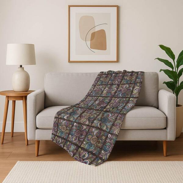 Premium Machine Washable ASB852 Chocolate 50 in. x 70 in. Sherpa Throw Blanket