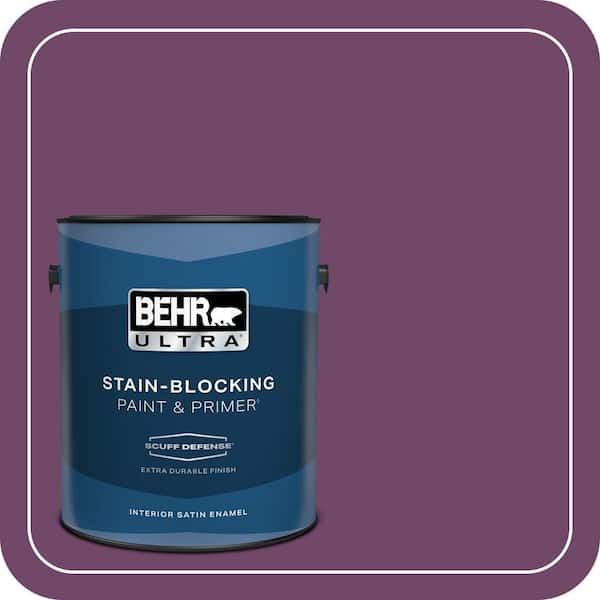 BEHR ULTRA 1 gal. #S-G-680 Raspberry Mousse Extra Durable Satin Enamel Interior Paint & Primer