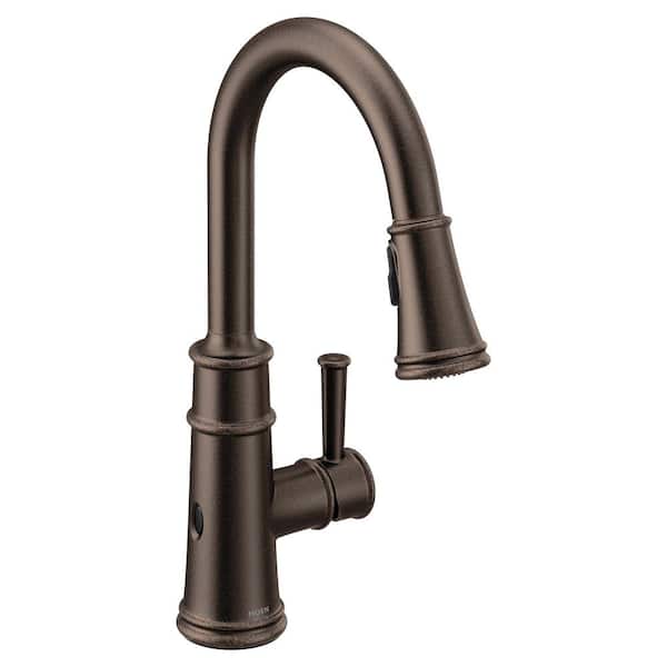 Belfield Oil Rubbed Bronze 15.63 in. H Pull Down Sprayer Kitchen Faucet with 360° Spout Swivel
