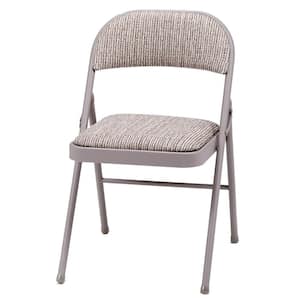 Gray Sudden Comfort Deluxe Metal Padded Folding Chair (4-Chairs)