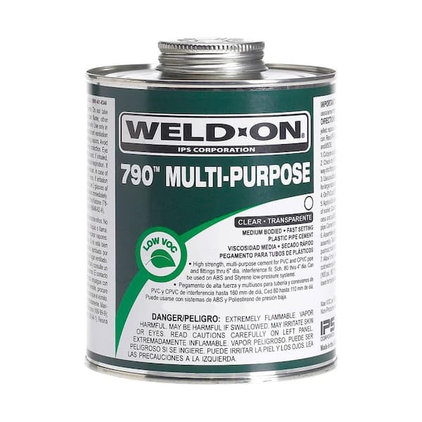 Weld-On 32 oz. PVC 790 Multi Purpose Cement in Clear