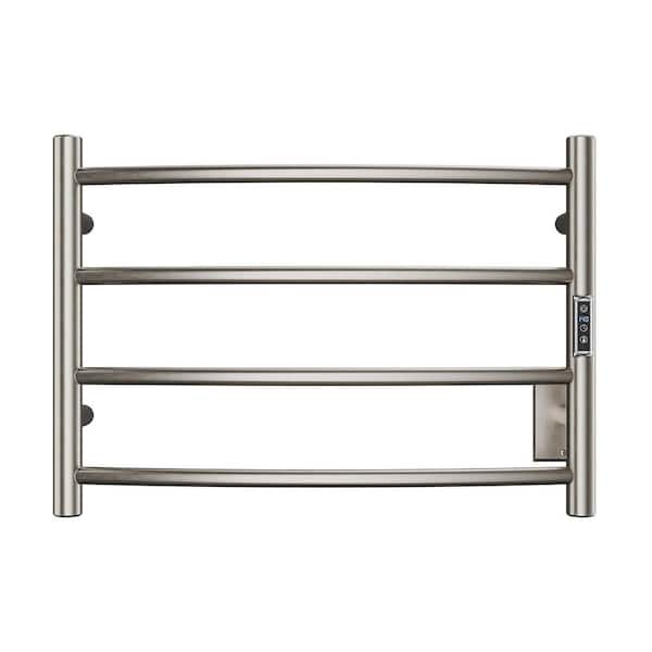 Glow 4-Bar Electric Towel Warmer in Brushed Nickel Glow 4-Bar Electric Towel Warmer in Brushed Nickel