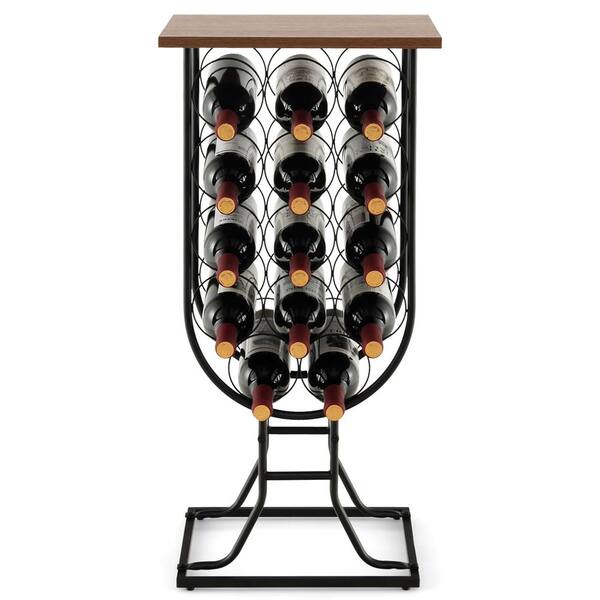 Metal floor discount standing wine racks