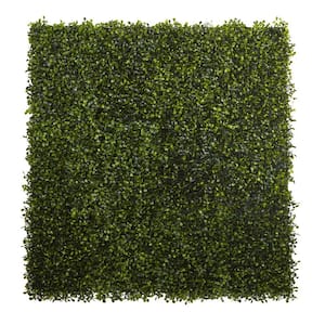 12 in. Artificial x 8.25 in. Artificial Boxwood Mat (Set of 12)