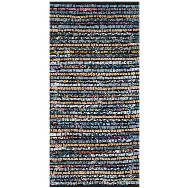 SAFAVIEH Cape Cod Multi/Natural Doormat 2 ft. x 4 ft. Striped Area Rug