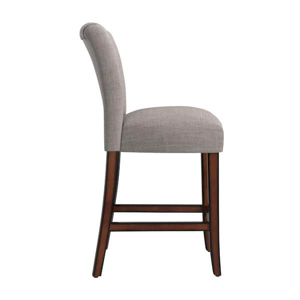 Leick home upholstered back deals counter height bar stool