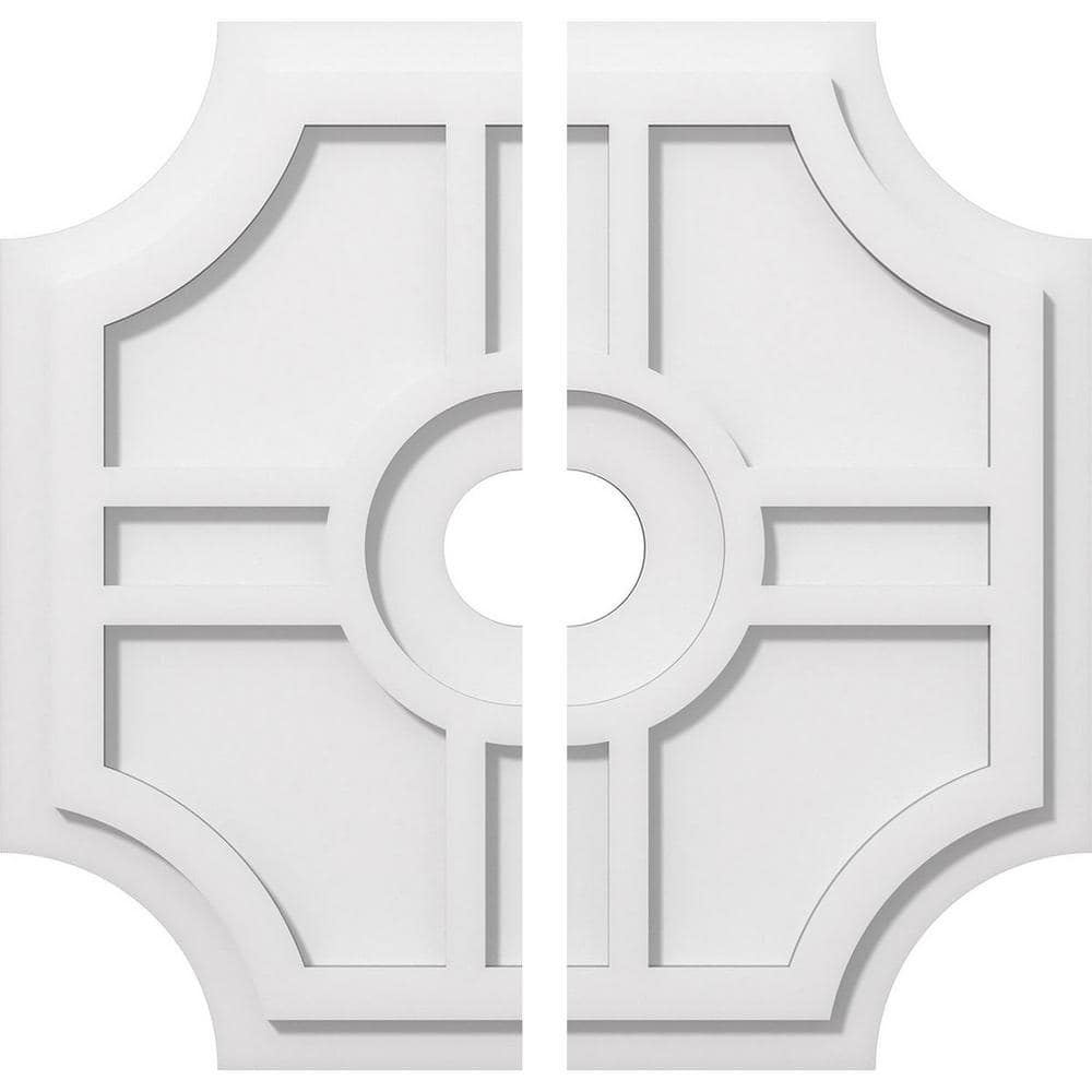 1 in. P X 6-1/2 in. C X 20 in. OD X 3 in. ID Haus Architectural Grade PVC Contemporary Ceiling Medallion, Two Piece price history on PriceWatchPro