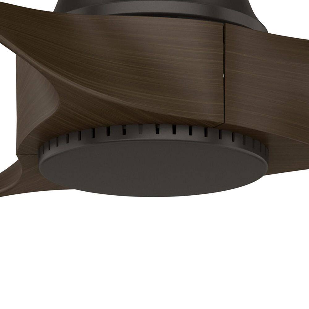 52" Premier Bronze 3-Blade Modern Ceiling Fan with Wall Control