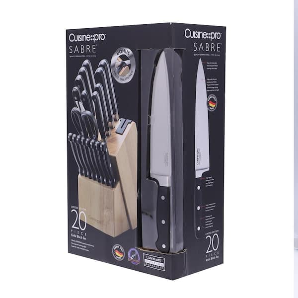 Cuisine::pro SABRE 20-Piece Stainless Steel Knife Set with Knife