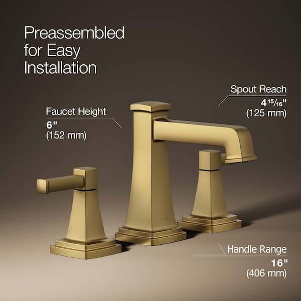 KOHLER Riff 8 in. Widespread Double Handle Bathroom Faucet in