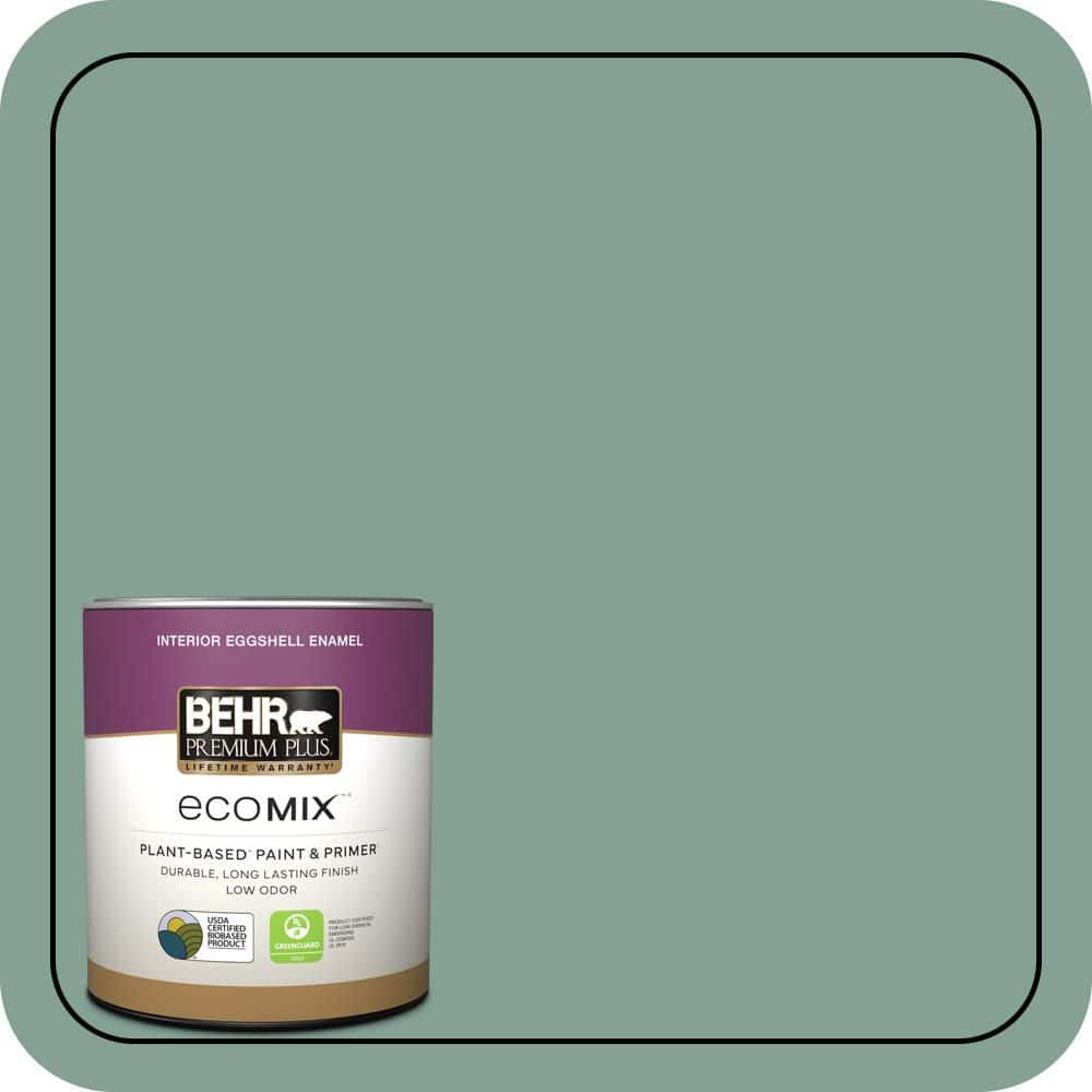 1 qt. #S420-4 Australian Jade Eggshell Enamel EcoMix Plant-Based Interior Paint & Primer price history on PriceWatchPro