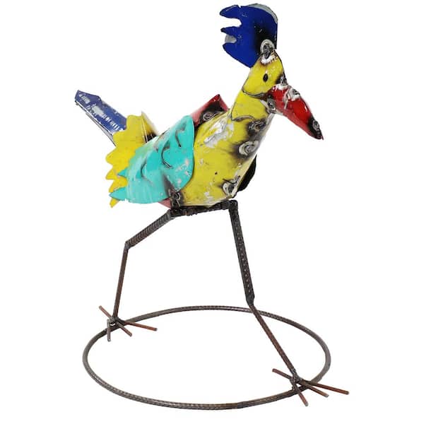 Sunnydaze Sunnydaze 17 in. Tall Indoor/Outdoor Steel Ace Roadrunner Yard Art Garden Statue