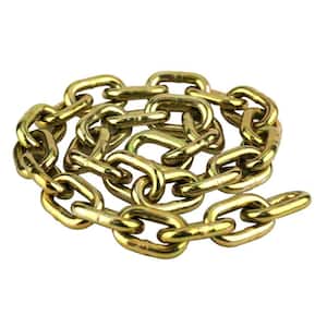 3/8 in. x 3 ft. Case Hardened Yellow Zinc Plated Anti-Theft Security Chain