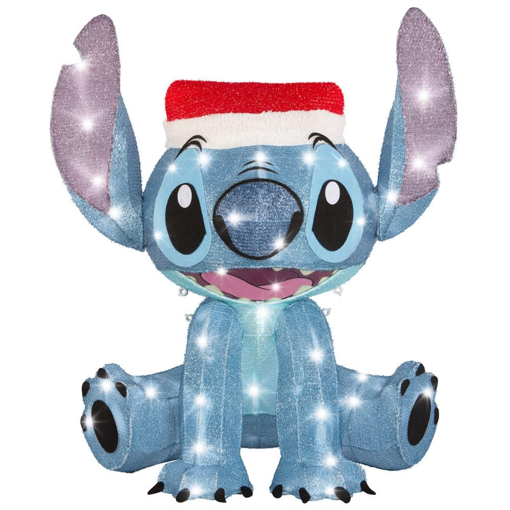 28 in. 3D Lighted Stitch Tinsel Sculpture Outdoor Christmas Decoration price history on PriceWatchPro