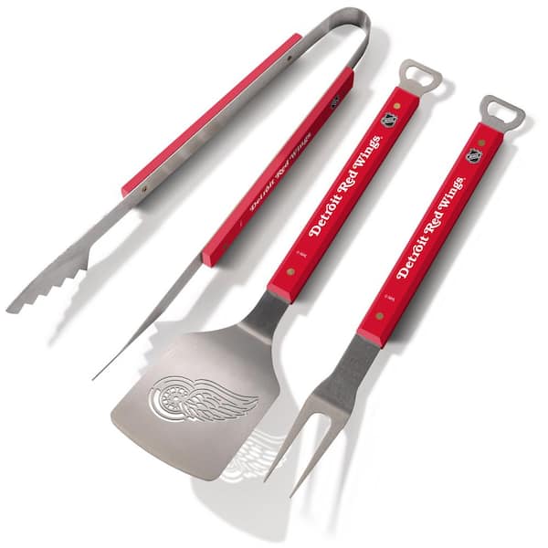 YouTheFan NHL Detroit Red Wings Spirit Series 3-Piece BBQ Set