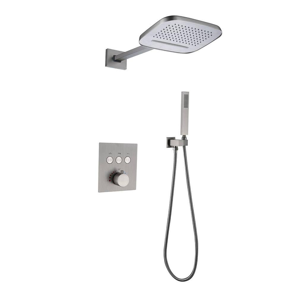 FLG Thermostatic Single Handle 2-Spray Shower Faucet 1.8 GPM