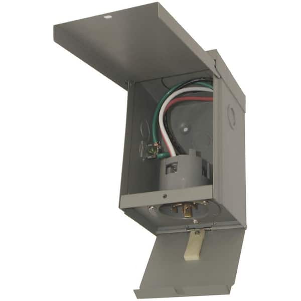 Connecticut Electric 50 Amp Power Inlet Box (CS6375) with Cover