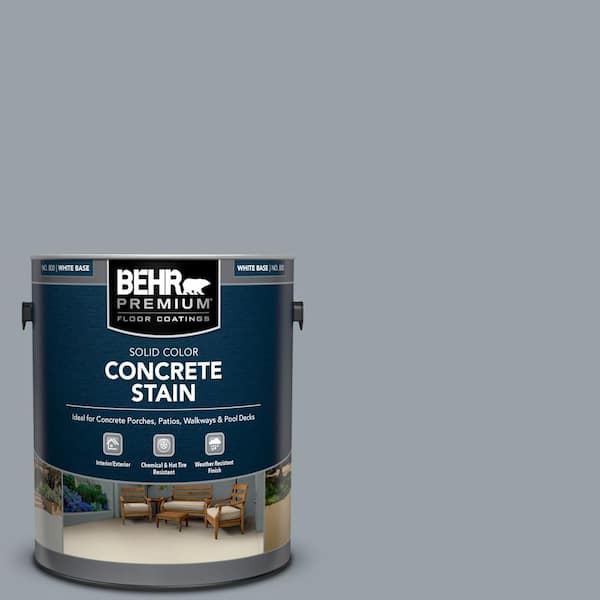 BEHR PREMIUM 1 gal. #PFC-57 Silver Spur Solid Color Flat Interior/Exterior Concrete Stain